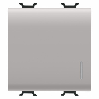 Intrerupator cap cruce cu led 2M Gewiss Chorus bej satinat MAT GW13102 foto