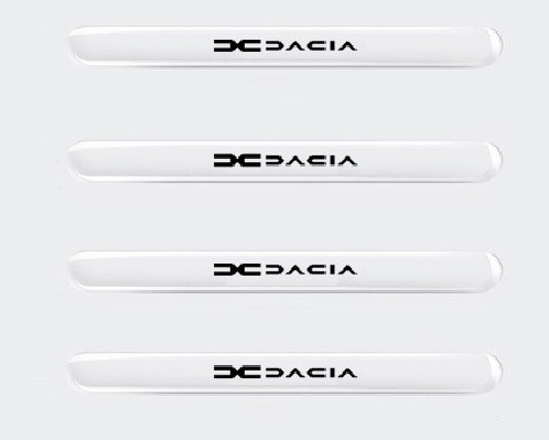 Set 4 logo autoadeziv protectie oglinda, maner usa Dacia Logan Duster Spring
