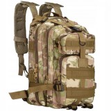 Cumpara ieftin Ghiozdan/rucsac tactic, 4 compartimente, model Survival, camuflaj, verde, 23x24x42 cm, Springos