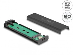 Rack extern USB 3.2 type C pentru SSD M.2 NVMe PCIe/SATA Combo, Delock 42031