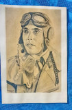D316-I- Ofiter german al 3 lea Reich E. KISSEL 1937-aviator-Wermacht-Autoportret