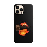 Husa compatibila cu Apple iPhone 13 Mini model Hi am Calcifer, Silicon, TPU, Viceversa, Transparent, Carcasa