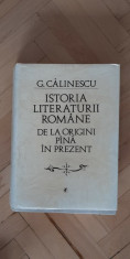 Istoria literaturii romane de la origini pana in prezent, George Calinescu foto