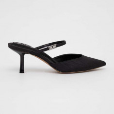 Dkny pantofi cu toc Geela culoarea negru, K1424306