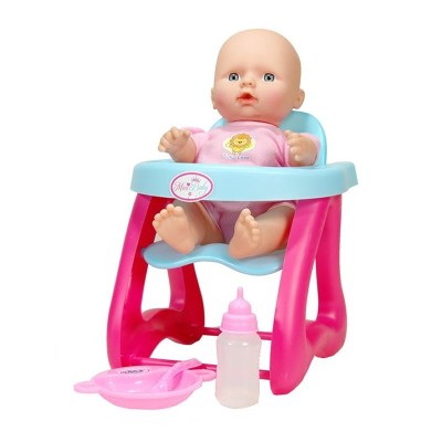 Bebelus interactiv Mini Baby, scaun si mancare, 5 functii, jumbo