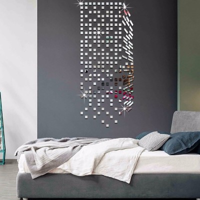 Set Oglinzi Design Patrat 4/4 cm - Decorative Acrilice Silver 1000 bucati/set foto