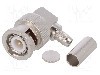 Conector BNC, 50&Omega;, tata, aurit, TELEG&Auml;RTNER - J01000A1257