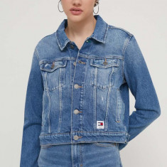 Tommy Jeans geacă din denim femei, de tranziție, DW0DW17653