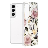 Cumpara ieftin Husa pentru Samsung Galaxy S22 5G, Techsuit Marble Series, Chloe White