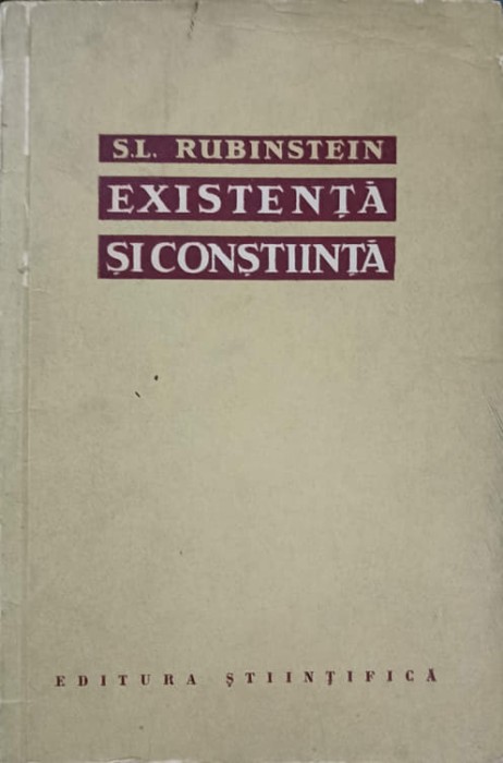 EXISTENTA SI CONSTIINTA-S.L. RUBINSTEIN-224499