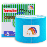 Temtex Tape Classic bandă elastică muschii si articulatiile culoare Blue 1 buc