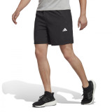 Pantalon scurt Fitness cu logo Negru Bărbaţi