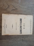 Cumpara ieftin 1913 AMINTIRI SI INVATAMINTE , 1914 ** LOC.COLONEL SCHINA*** JURNAL