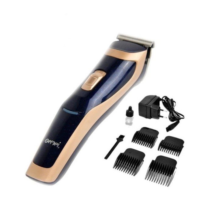 Aparat de tuns reincarcabil ProGemei, Lame Otel Inox, 4 accesorii, Gold