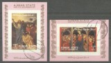 Ajman - Paintings, Religion, 2 mini imperf.sheet, used AH.061, Stampilat