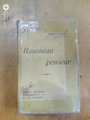 Rousseau penseur-Emile Faguet foto