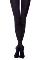 Ciorap cu model &rdquo;Puncte&rdquo;pe tot piciorul, Conte Fantasy Point AW 19-20 - Nero, 3-M Standard