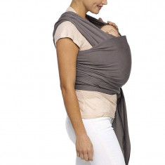 Wrap elastic pentru purtarea bebelusilor, recomandat pentru nou nascuti, 0-2 ani, negru