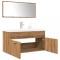 vidaXL Set mobilier de baie, 3 piese, stejar artizanal, lemn prelucrat 3328588