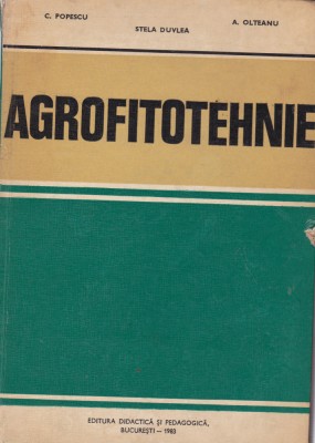 AS - C. POPESCU, STELA DUVLEA, A.OLTEANU - AGROFITOTEHNIE foto