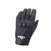Manuși Moto din Piele Perforată cu Protecție Carbon &ndash; Funcționale și Rezistente, PES, Negru