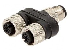 Adaptor T M12 Tată M12 Mamă x2 CANopen