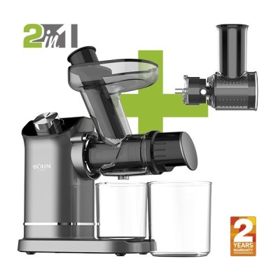 Storcator de fructe si legume cu presare la rece si razatoare multifunctionala Bohm, 150 W foto