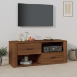 VidaXL Comodă TV, stejar maro, 100x35x40 cm, lemn prelucrat