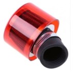 Filtru aer sport rosu cu cot si protectie din plastic