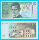 Bancnota Estonia 50 Krooni 1994 Tobias UNC AHB52794 P#78, Teatru Tallinn