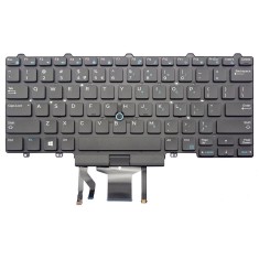 Tastatura Laptop, Dell, Latitude 5495, 5491, 5490, 7490, fara rama, iluminata, us, dual pointing foto