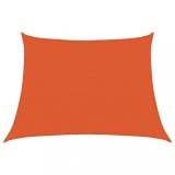 Cumpara ieftin Panza parasolar, portocaliu, trapez, 4/5x3 m, HDPE, 160 g/m&sup2;
