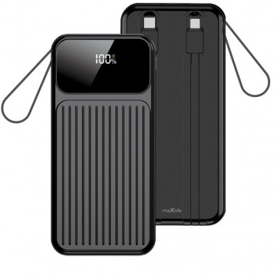 Baterie Externa MaXlife MXPB-06, 10000mAh, 22.5W, QC + PD, 1 x Lightning - 2 x USB-A - 2 x USB-C, Neagra foto