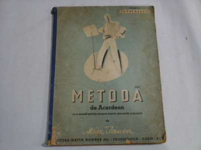 METODA DE ACORDEON - MISU IANCU- (prima editie) foto