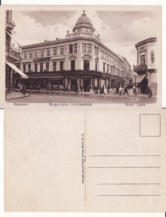 Bucuresti - Hotel Capsa, Comandamentul bulgar-rara,militara