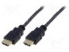 Cablu HDMI - HDMI, din ambele par&amp;amp;#355;i, HDMI mufa, 5m, negru, ASSMANN - AK-330114-050-S foto