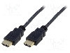 Cablu HDMI - HDMI, din ambele par&amp;#355;i, HDMI mufa, 2m, negru, ASSMANN - AK-330114-020-S