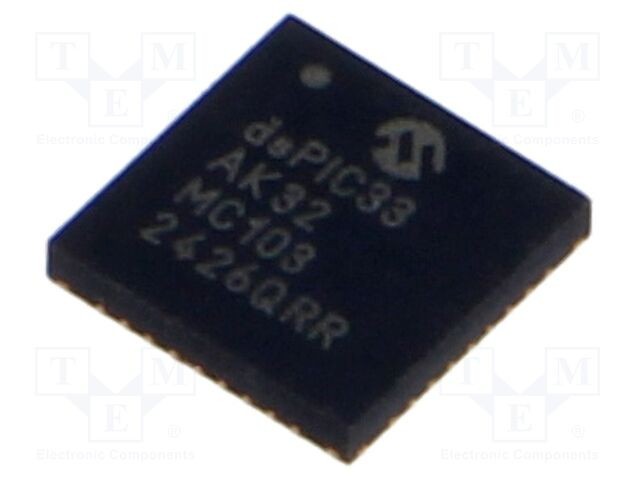 Microchip dsPIC Microcontroler 32kB 8kB RAM VQFN36 3&divide;3,6VDC DSPIC