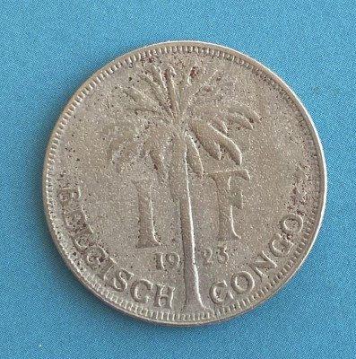 Moneda Congo din anul 1923 foto