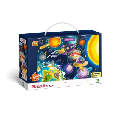 Puzzle - Spatiul cosmic (100 piese) PlayLearn Toys foto