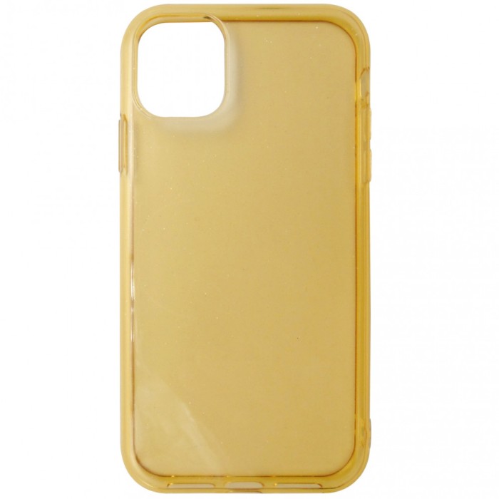 Husa silicon Molan Cano Hana Pearl portocaliu transparent pentru Apple iPhone 11