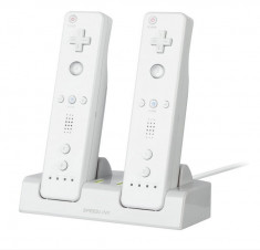 Statie de incarcare Speedlink Jazz USB pentru controllere Wii, Wii U, Baterii incluse, 336828 foto