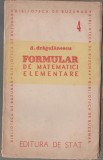 D. Dragulanescu - Formular de matematici elementare, 1946