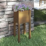 VidaXL Jardinieră de grădină, maro miere, 31x31x70 cm, lemn masiv pin 810785