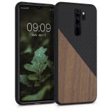Husa pentru Xiaomi Redmi Note 8 Pro, Lemn, Maro, 56622.01, kwmobile, Carcasa
