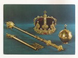FA102 -Carte Postala- SUEDIA - Stockholm - Royal Palace, The treasury - Crown Jewels of Erik XIV, necirculata, Fotografie