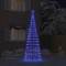 vidaXL Brad de Crăciun LED cu 800 LED albastru 400 cm Fier 42018756