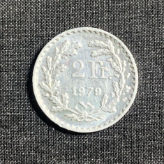 Moneda (token) 2 franci 1979 Elveția aluminiu