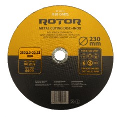 Disc abraziv pentru metal+inox ROTOR 230*2,0*22,23 Innovative ReliableTools foto