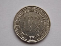 100 francs 1972 GABON foto